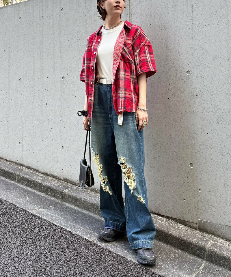 ダブルフェイスチェック リバーシブルシャツ 詳細画像 レッド 14