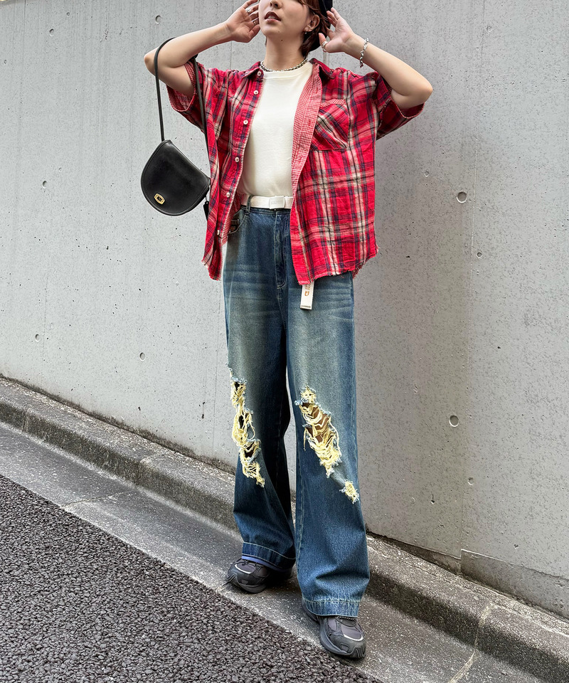 ダブルフェイスチェック リバーシブルシャツ 詳細画像 レッド 15