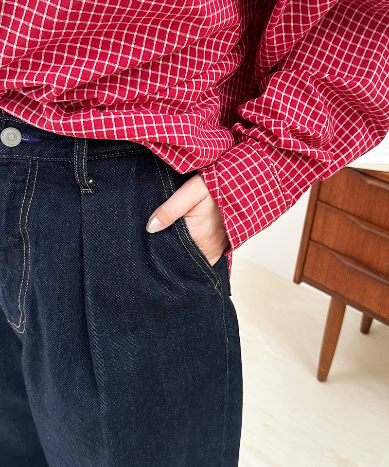 デニムバギーパンツ 詳細画像 インディゴ 5