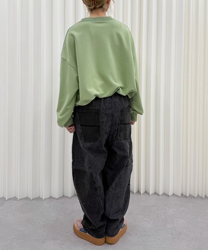 ケミカルスウェットボールパンツ 詳細画像 ブラックデニム 4