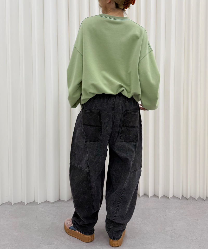 ケミカルスウェットボールパンツ 詳細画像 ブラックデニム 5