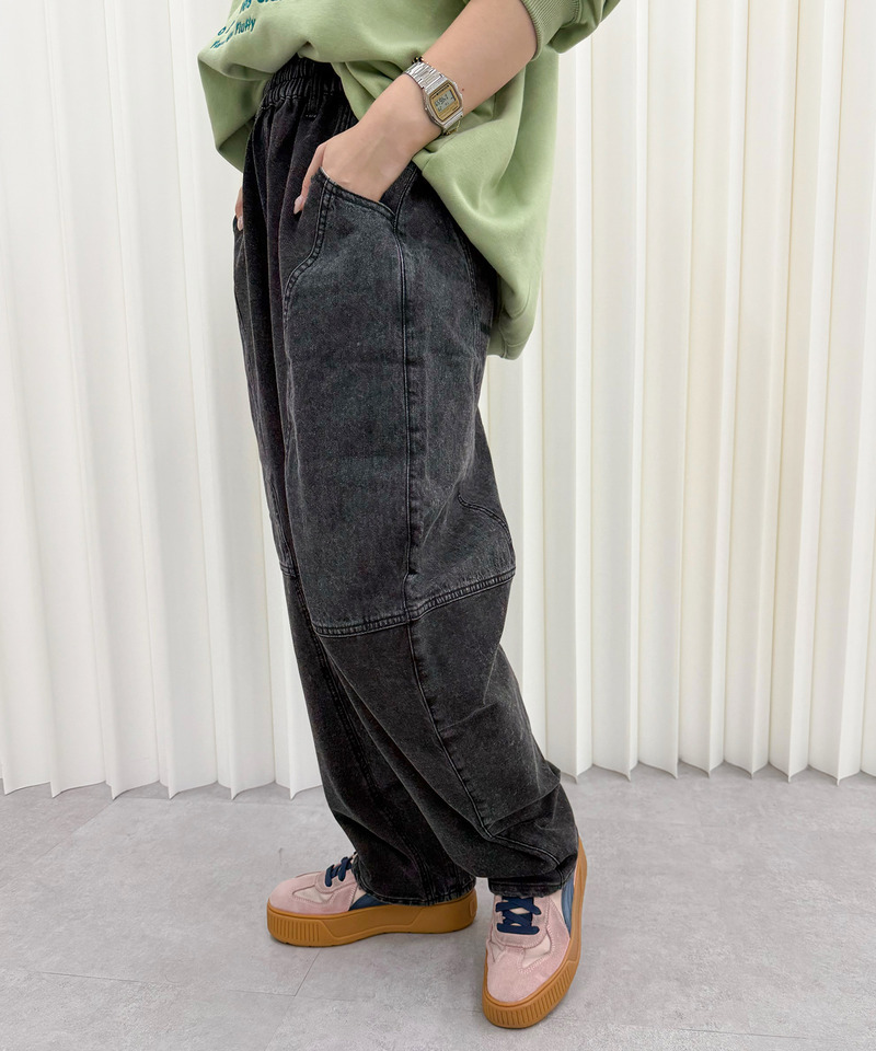 ケミカルスウェットボールパンツ 詳細画像 ブラックデニム 8