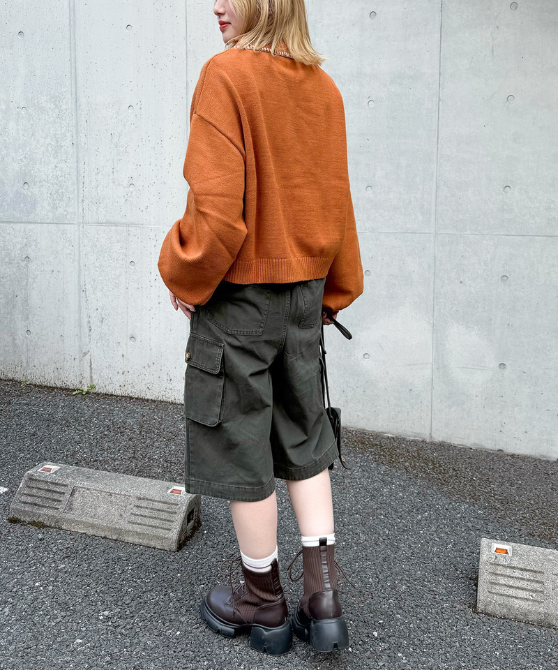 バミューダカーゴパンツ 詳細画像 カーキ 5