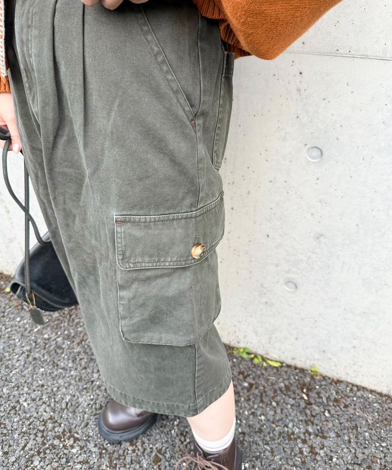 バミューダカーゴパンツ 詳細画像 カーキ 7