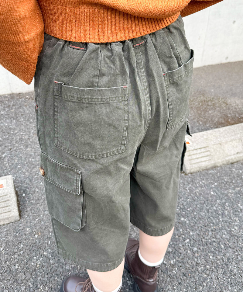 バミューダカーゴパンツ 詳細画像 カーキ 8