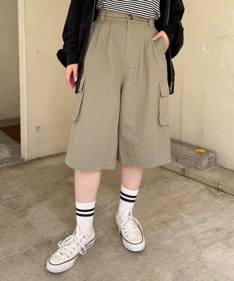 バミューダカーゴパンツ 詳細画像 ライトグレー 8
