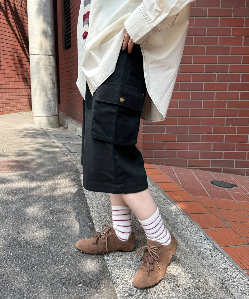 バミューダカーゴパンツ 詳細画像 ブラック 8