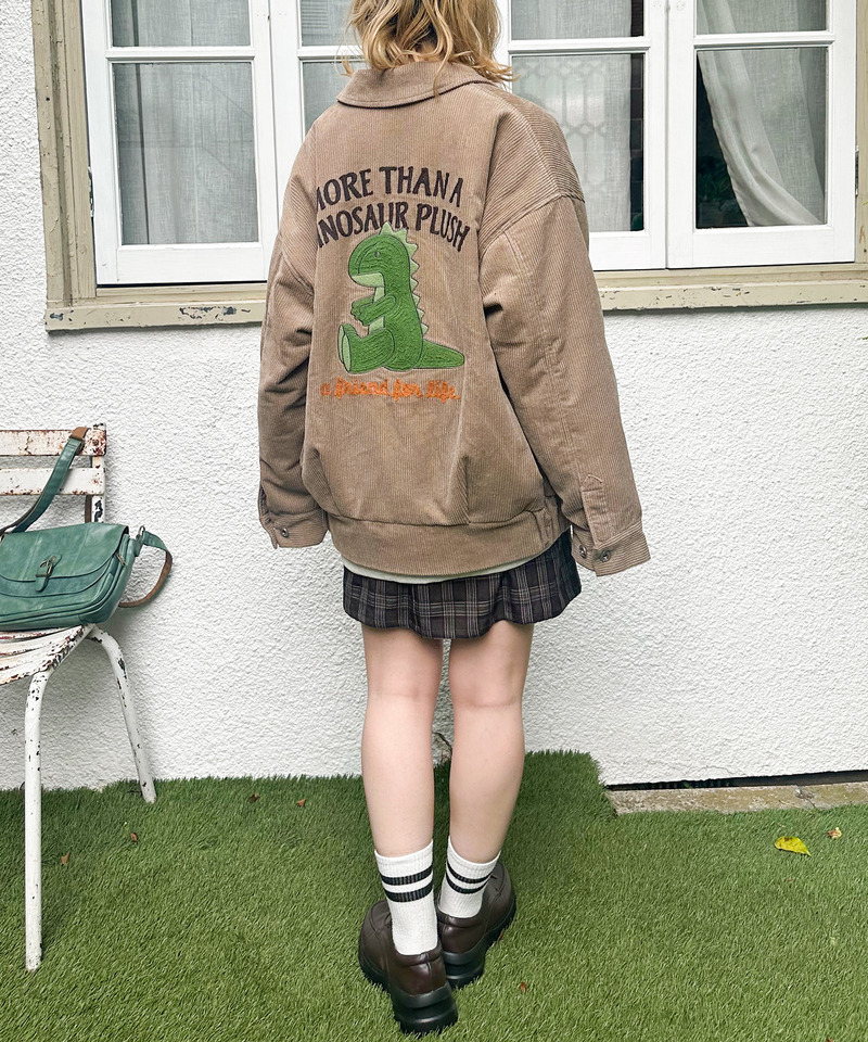 Dino.BACK刺繍ブルゾン 詳細画像 ベージュ 15