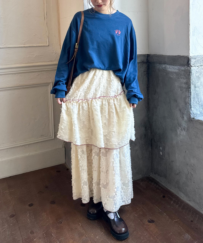 【EC限定】恐竜図鑑BACK刺しゅうプルオーバー 詳細画像 ブルー 8