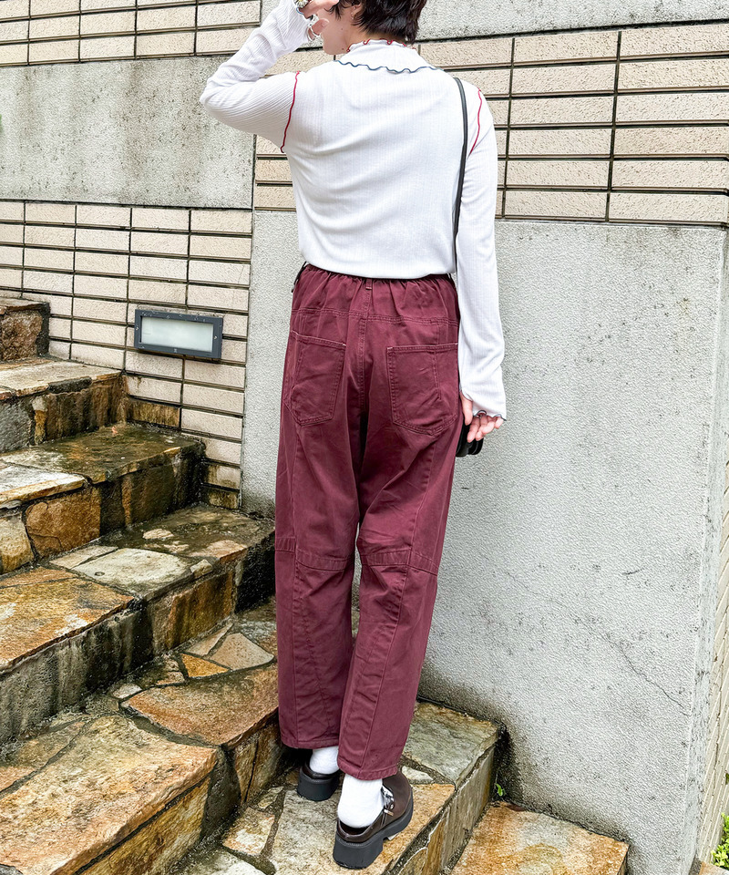 指あき配色メローロンT 詳細画像 オフホワイト 5