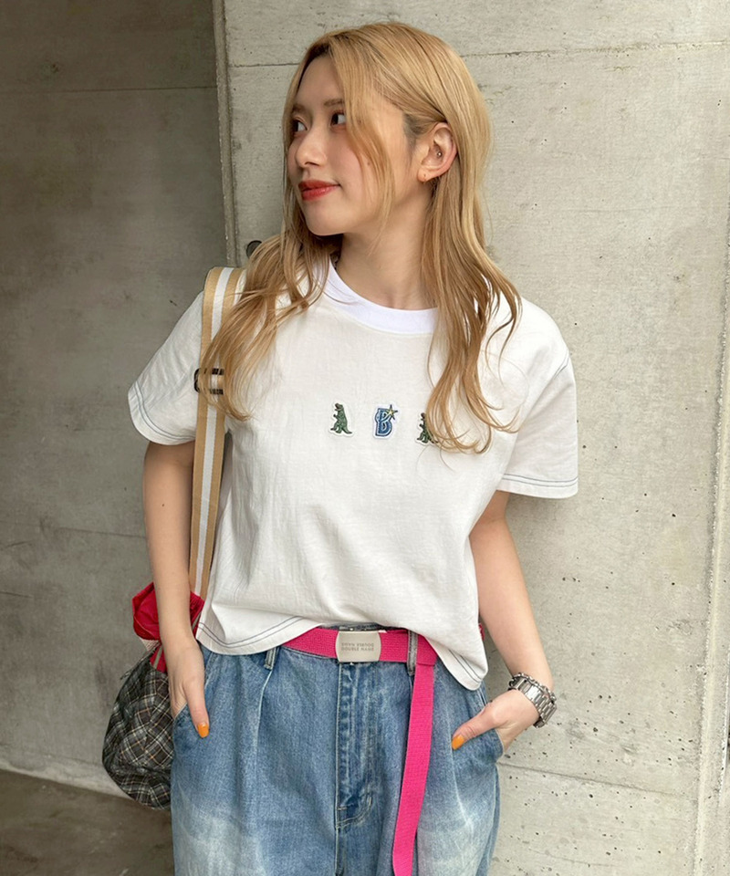 【横浜DeNAベイスターズ】 【m:rex】ワッペン コンパクトTEE 詳細画像 オフホワイト 2