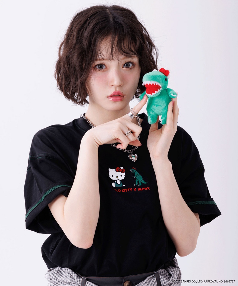 【m:rex】ハローキティコラボ BIG TEE 詳細画像 ブラック 14