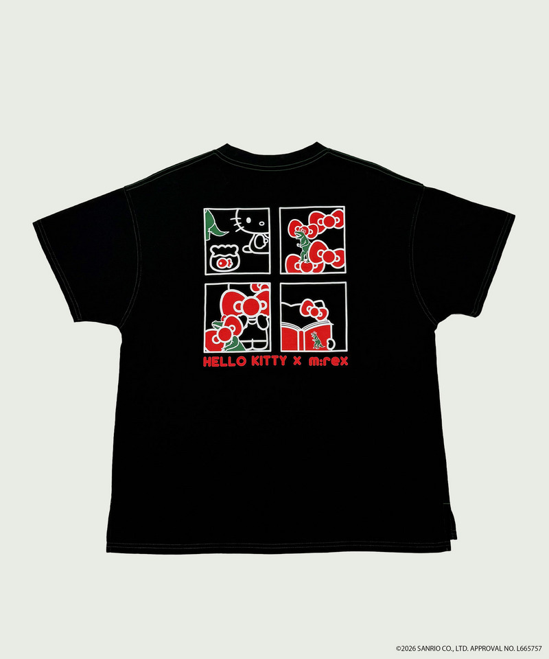 【m:rex】ハローキティコラボ BIG TEE 詳細画像 ブラック 15