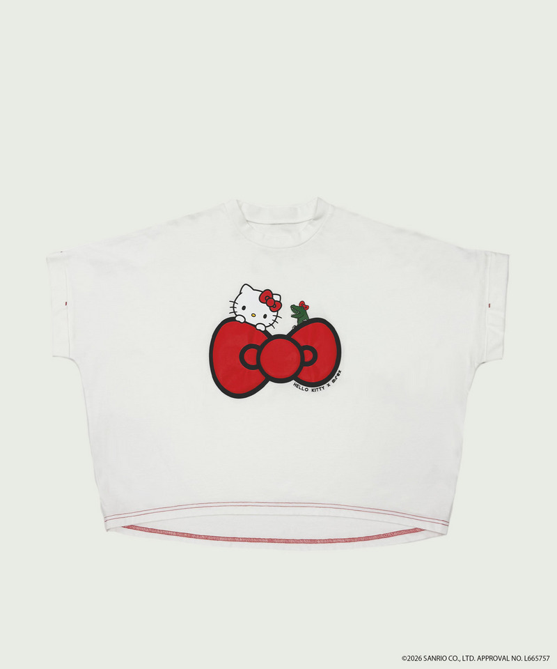 【m:rex】ハローキティコラボ リボンモチーフTEE 詳細画像 オフホワイト 14