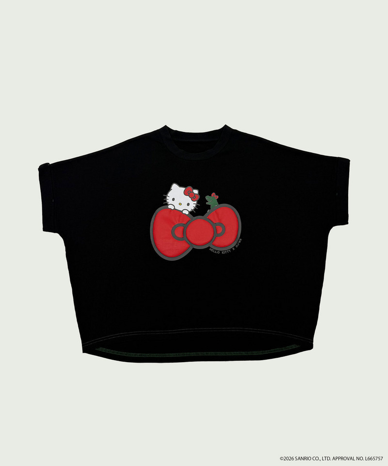 【m:rex】ハローキティコラボ リボンモチーフTEE 詳細画像 ブラック 10