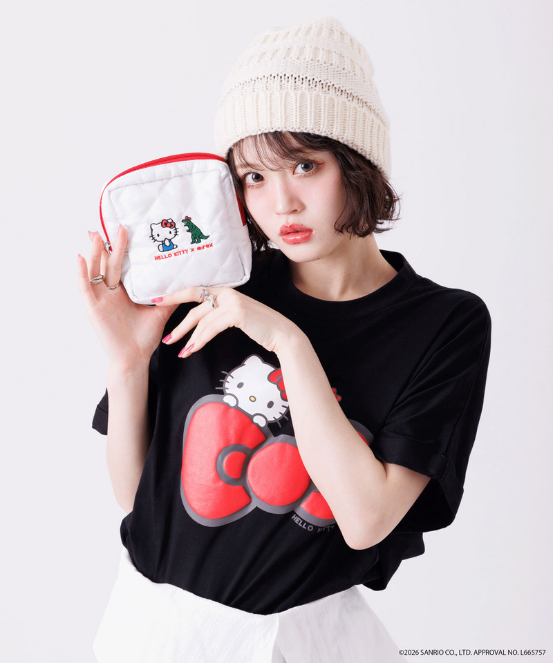 【m:rex】ハローキティコラボ リボンモチーフTEE 詳細画像 ブラック 7