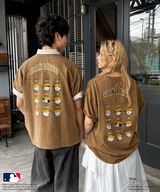 【MLB&times;PEANUTS】 50's RETRO BIG TEE