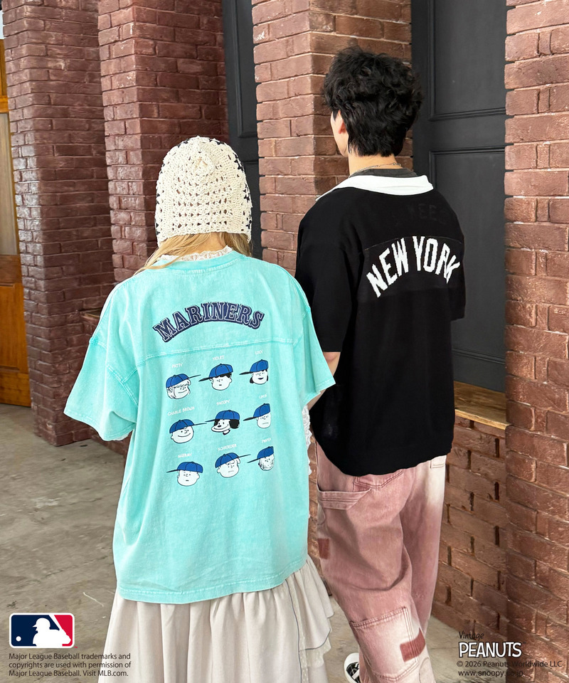 【MLB&times;PEANUTS】 50's RETRO BIG TEE 詳細画像 ブルー 8