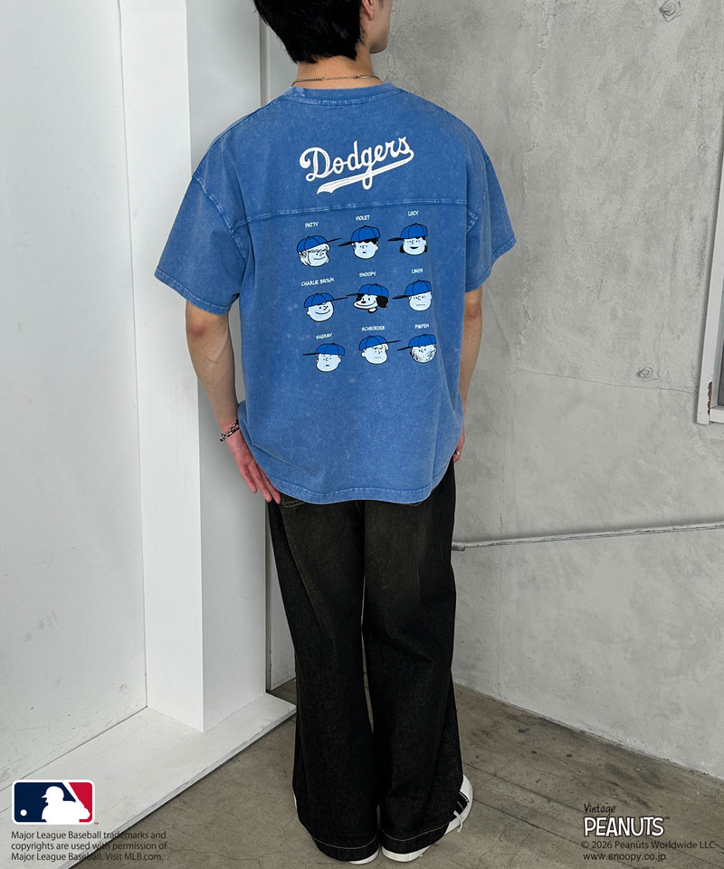 【MLB&times;PEANUTS】 50's RETRO BIG TEE 詳細画像 ネイビー 6