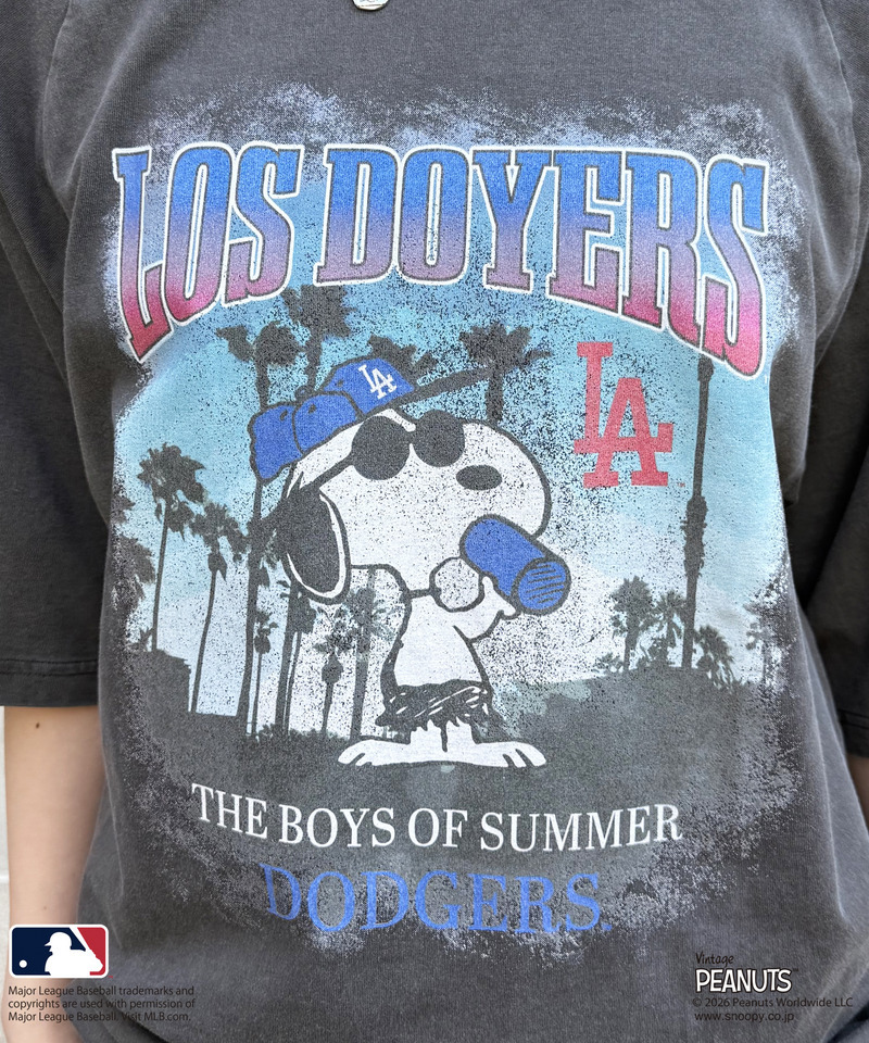 MLB&times;PEANUTS 加工ラグランTEE 詳細画像 ブラック系 14