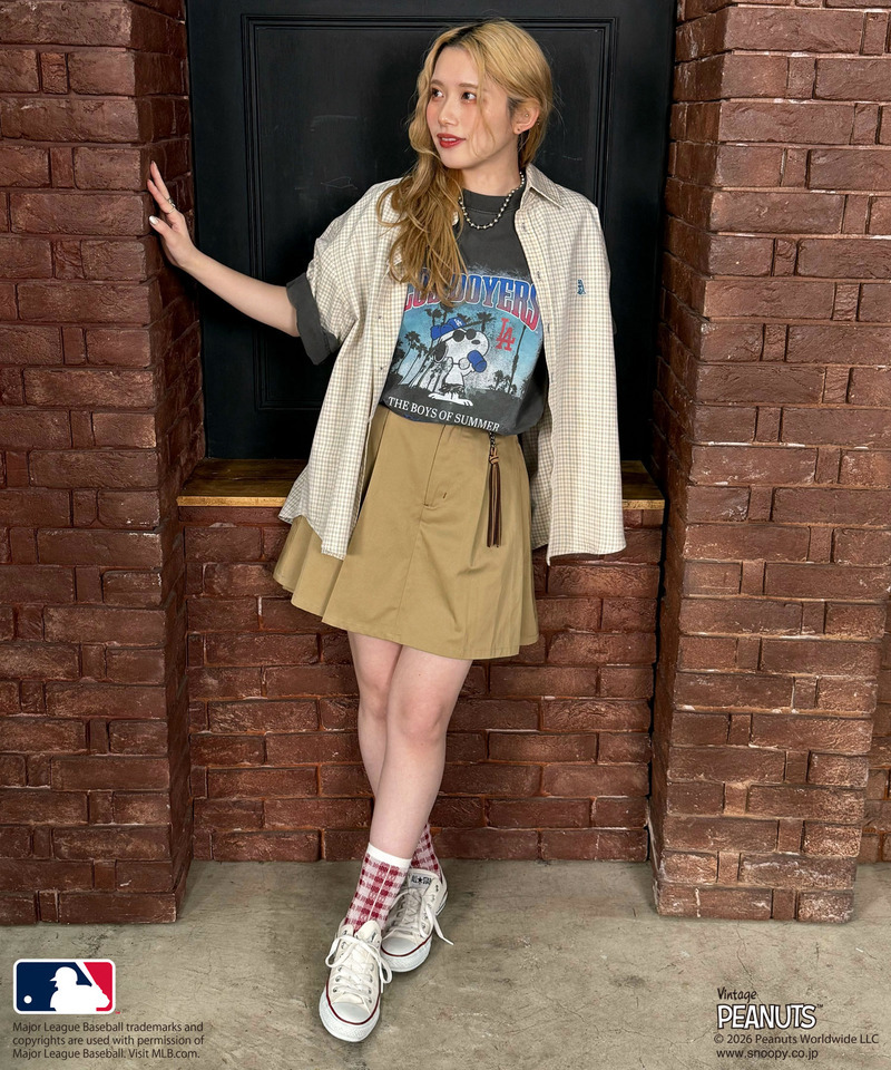 MLB&times;PEANUTS 加工ラグランTEE 詳細画像 ブラック系 3