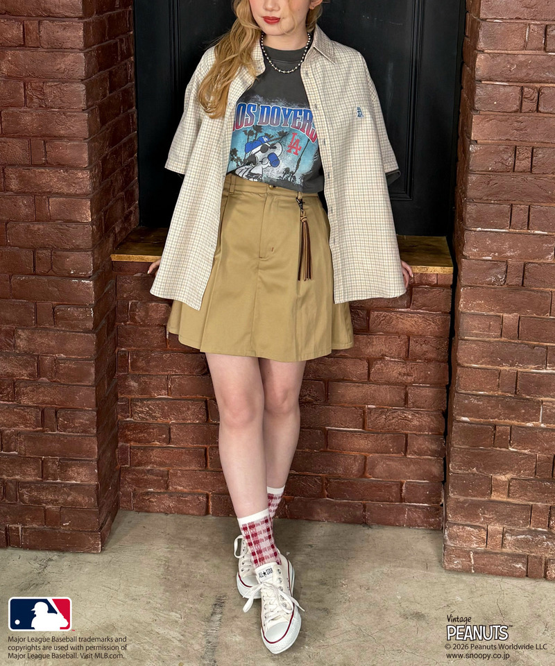 MLB&times;PEANUTS 加工ラグランTEE 詳細画像 ブラック系 5