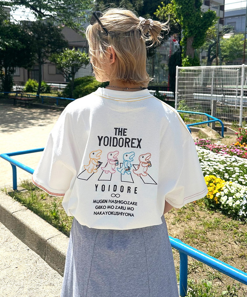 【YOIDORE】&times;【m:rex】 YOIDOREX BACK刺しゅうTEE 詳細画像 オフホワイト 1