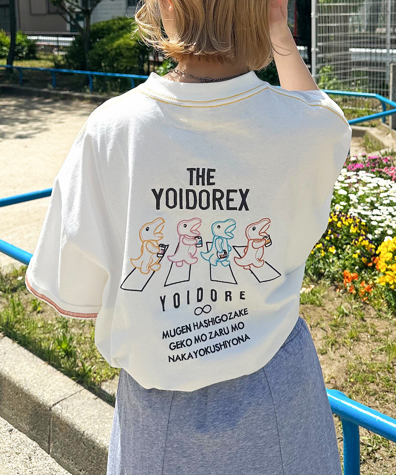 【YOIDORE】&times;【m:rex】 YOIDOREX BACK刺しゅうTEE 詳細画像 オフホワイト 7