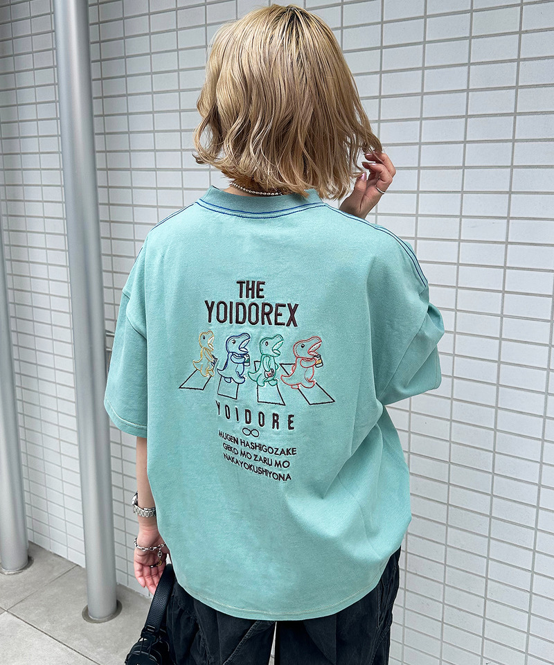 【YOIDORE】&times;【m:rex】 YOIDOREX BACK刺しゅうTEE 詳細画像 ブルー 2