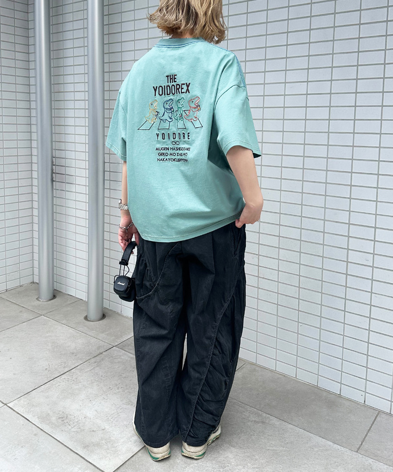 【YOIDORE】&times;【m:rex】 YOIDOREX BACK刺しゅうTEE 詳細画像 ブルー 8