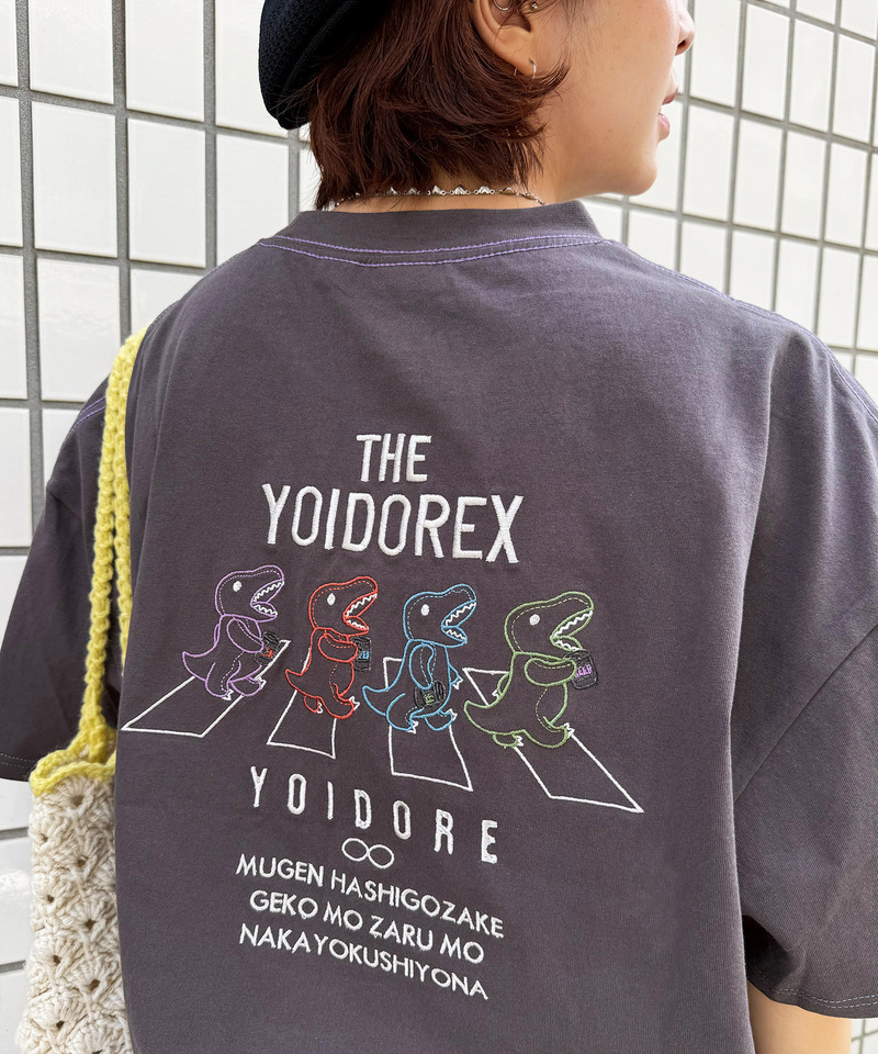 【YOIDORE】&times;【m:rex】 YOIDOREX BACK刺しゅうTEE 詳細画像 ブラック系 4