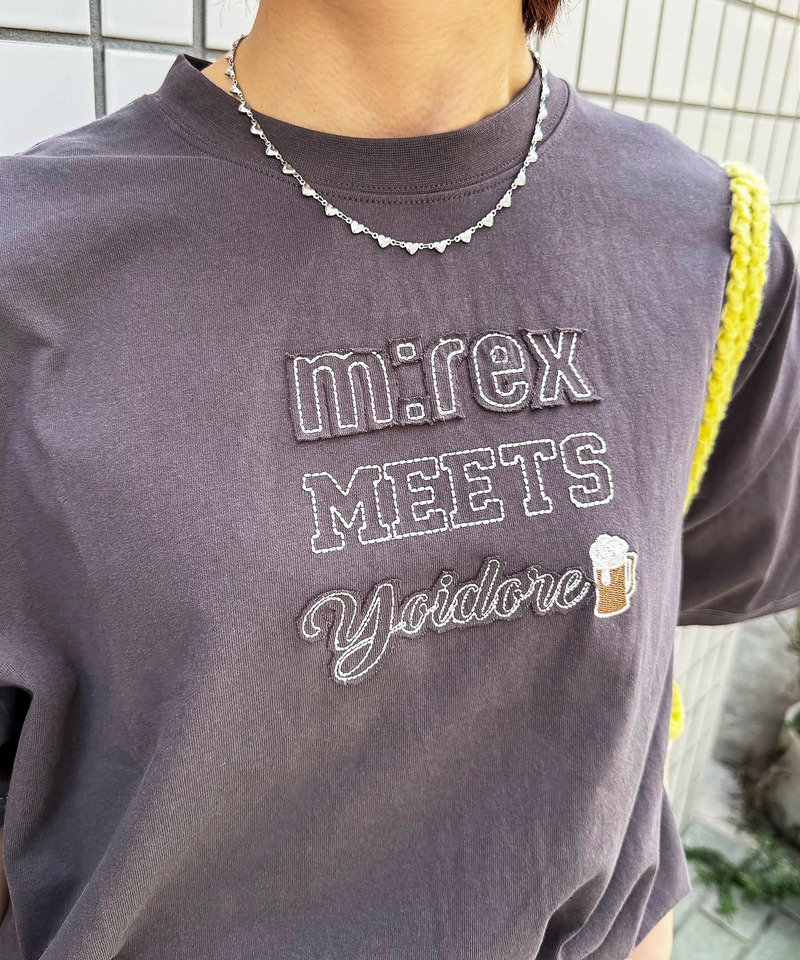 【YOIDORE】&times;【m:rex】 YOIDOREX BACK刺しゅうTEE 詳細画像 ブラック系 5