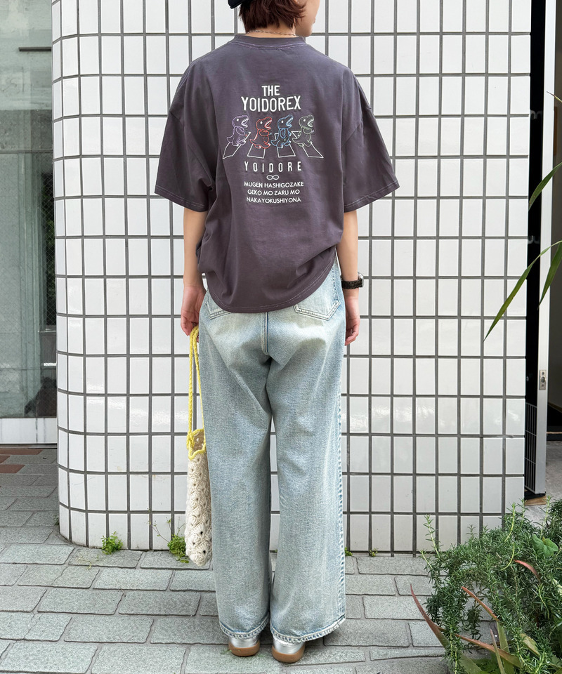 【YOIDORE】&times;【m:rex】 YOIDOREX BACK刺しゅうTEE 詳細画像 ブラック系 7