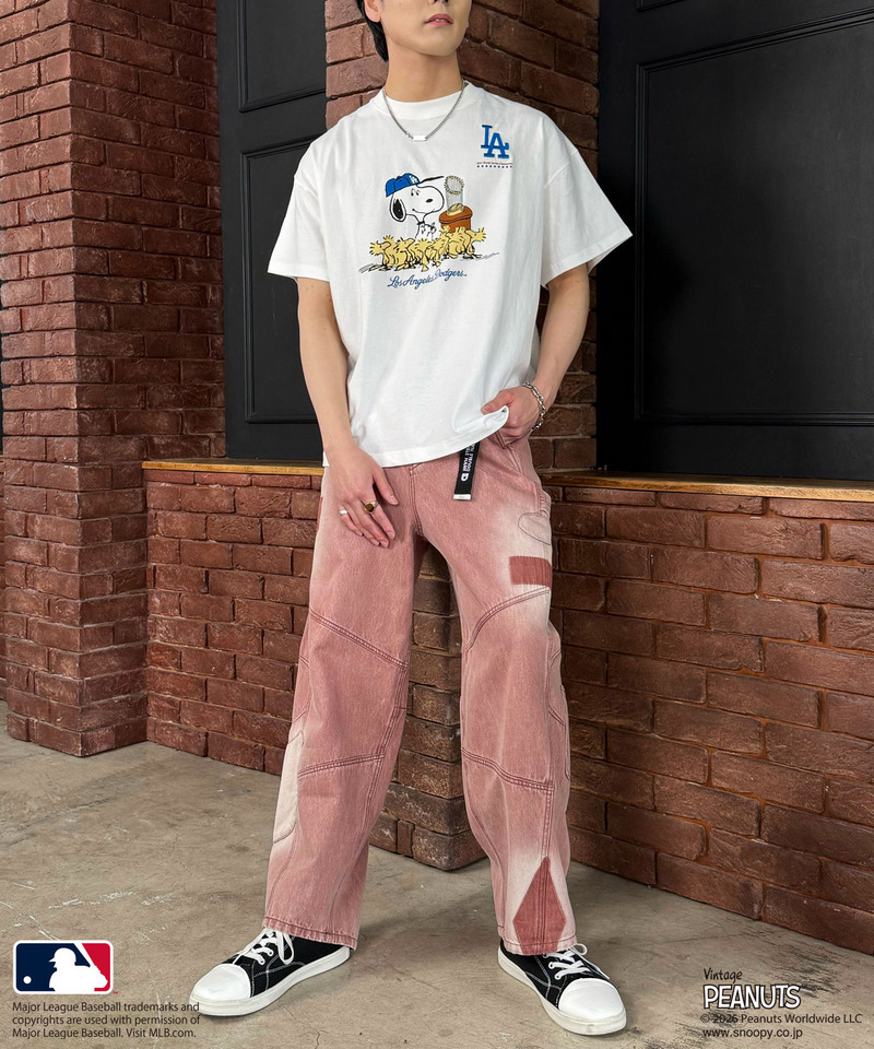 MLB&times;PEANUTS CEREMONY BIG TEE 詳細画像 オフホワイト 12