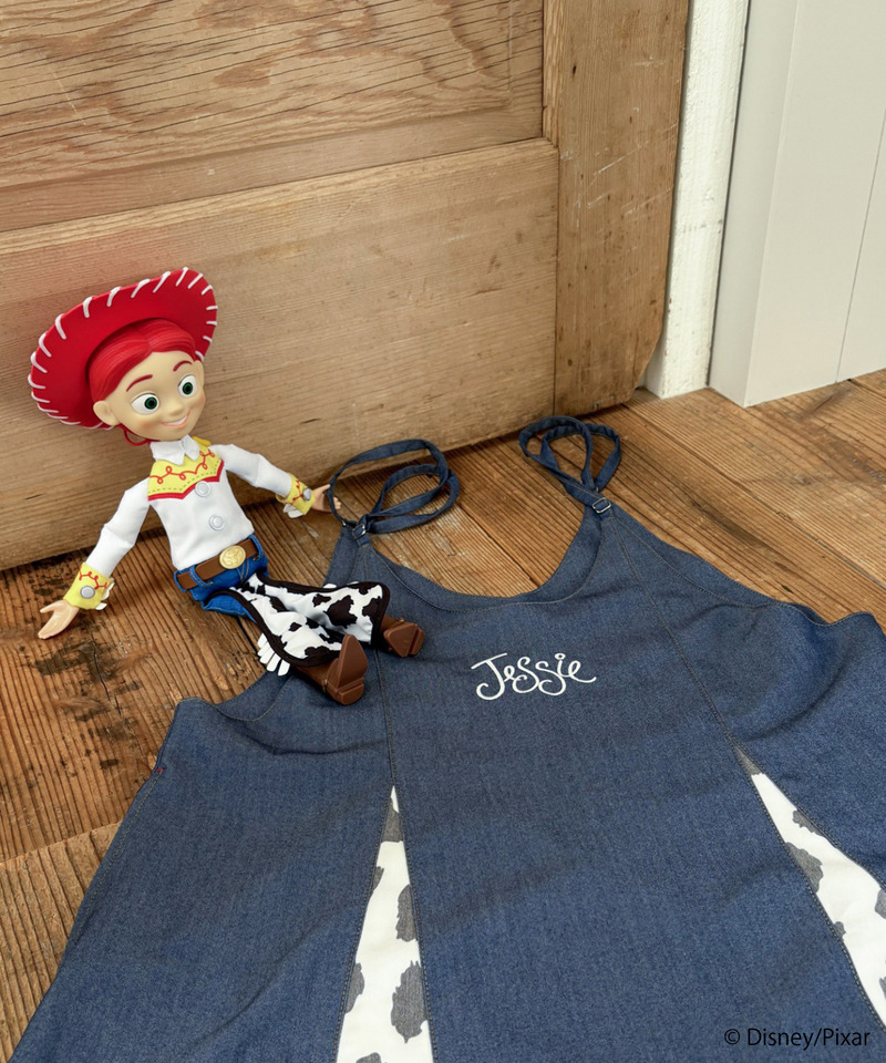 【TOY STORY】ワンポイント刺しゅう切替キャミワンピース 詳細画像 インディゴ 12