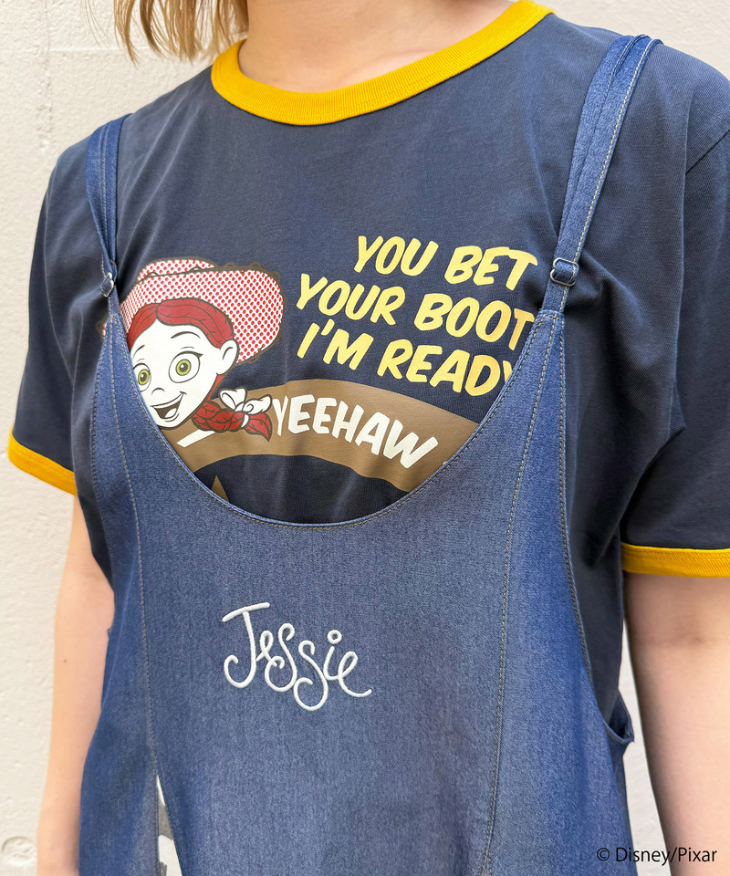 【TOY STORY】ワンポイント刺しゅう切替キャミワンピース 詳細画像 インディゴ 6