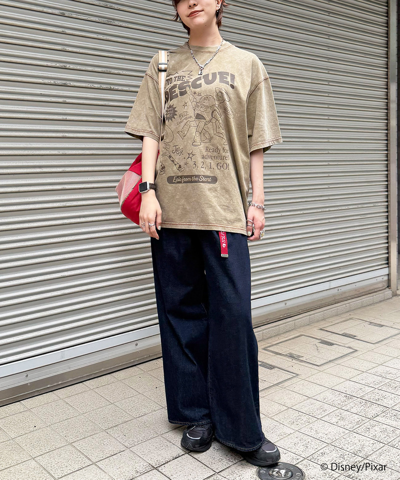 【TOY STORY】&rdquo;TO THE RESCUE!&rdquo;加工BIG TEE 詳細画像 ベージュ 7