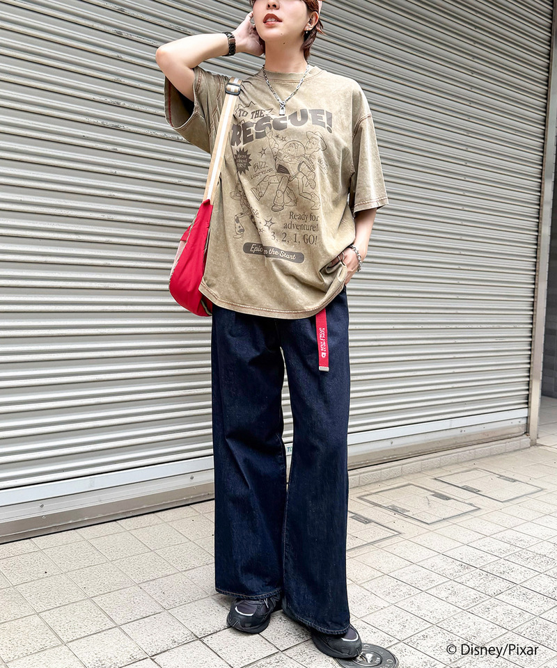 【TOY STORY】&rdquo;TO THE RESCUE!&rdquo;加工BIG TEE 詳細画像 ベージュ 8