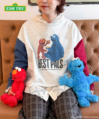 【SESAME STREET】袖配色プルオーバー