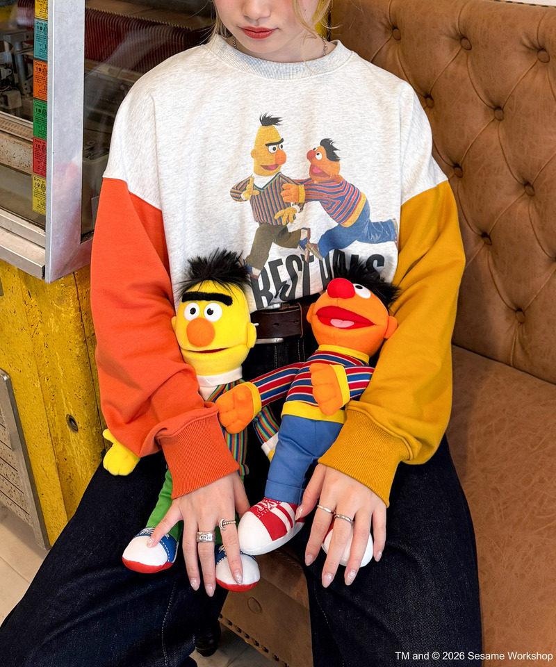【SESAME STREET】袖配色プルオーバー 詳細画像 柄B 8