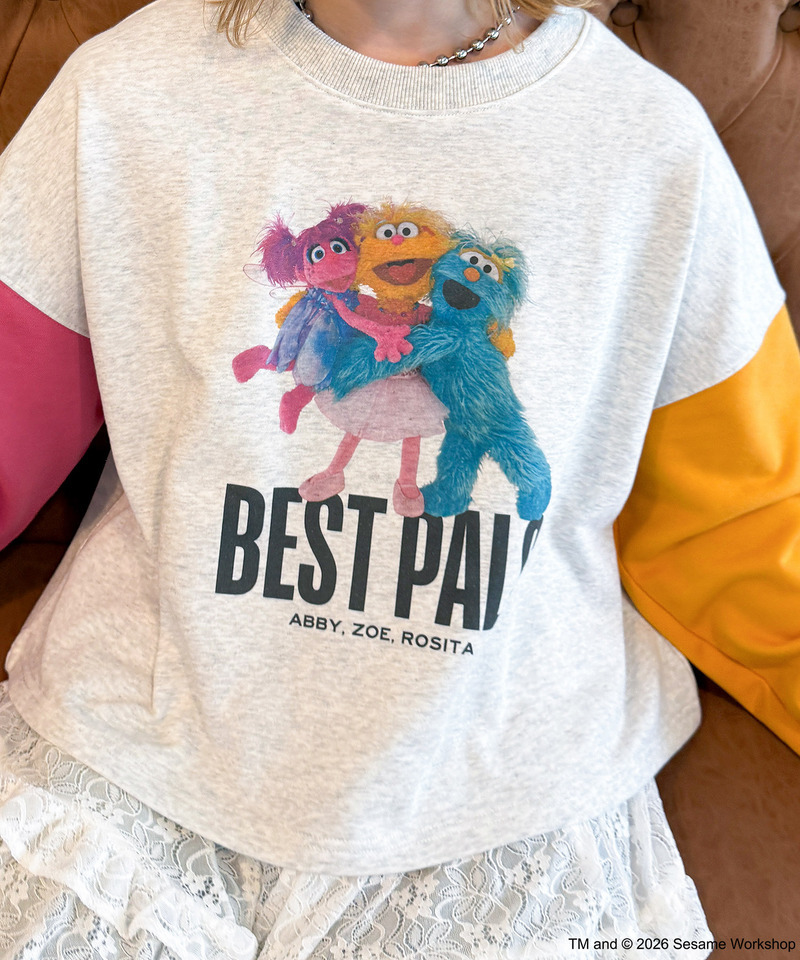 【SESAME STREET】袖配色プルオーバー 詳細画像 柄C 9