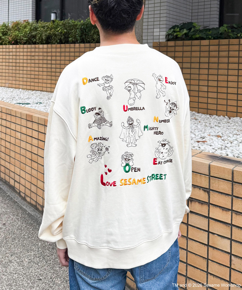 【SESAME STREET】BACK刺しゅうプルオーバー 詳細画像 オフホワイト 15