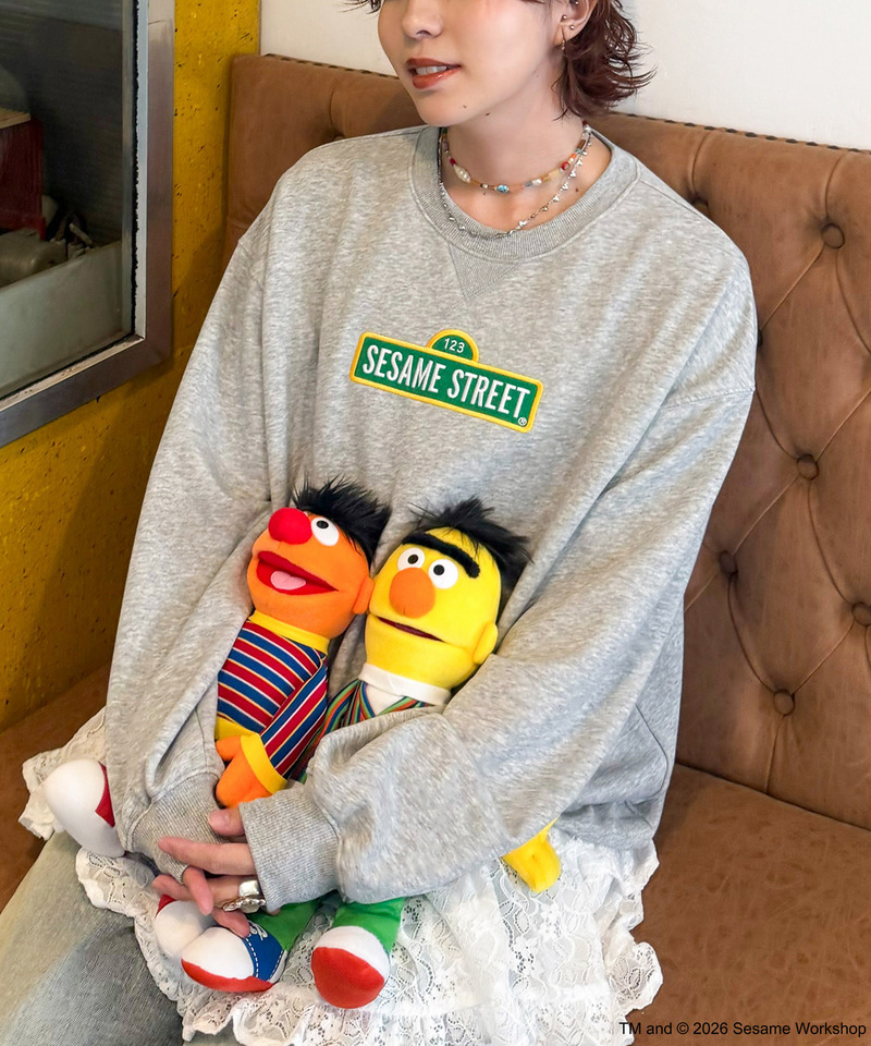 【SESAME STREET】BACK刺しゅうプルオーバー 詳細画像 グレー 9