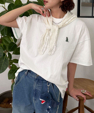 【m:rex】ミニ恐竜ワッペンBIG TEE