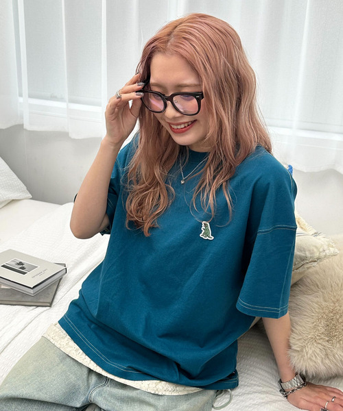 【m:rex】ミニ恐竜ワッペンBIG TEE 詳細画像