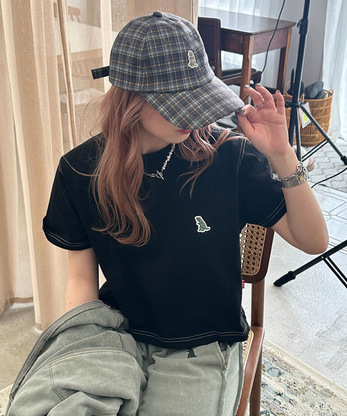 【m:rex】ミニ恐竜ワッペンコンパクトTEE 詳細画像