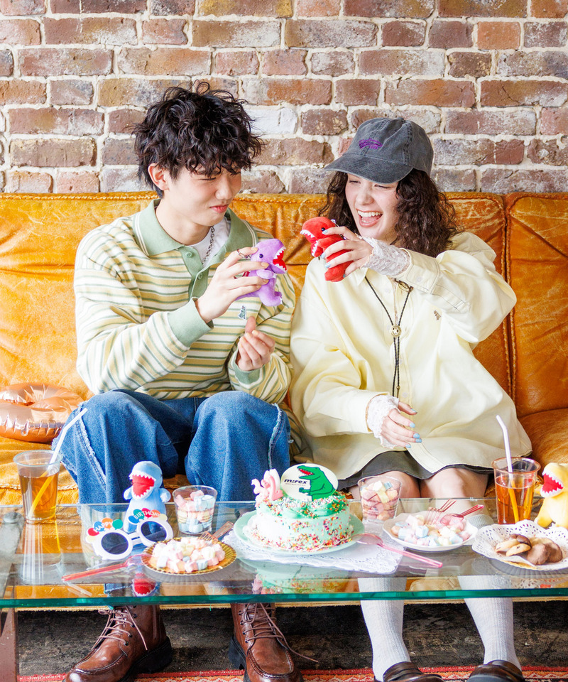 【m:rex】ミニ恐竜ワッペンオックスシャツ 詳細画像 イエロー 14