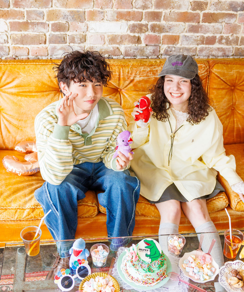 【m:rex】ミニ恐竜ワッペンオックスシャツ 詳細画像 イエロー 15