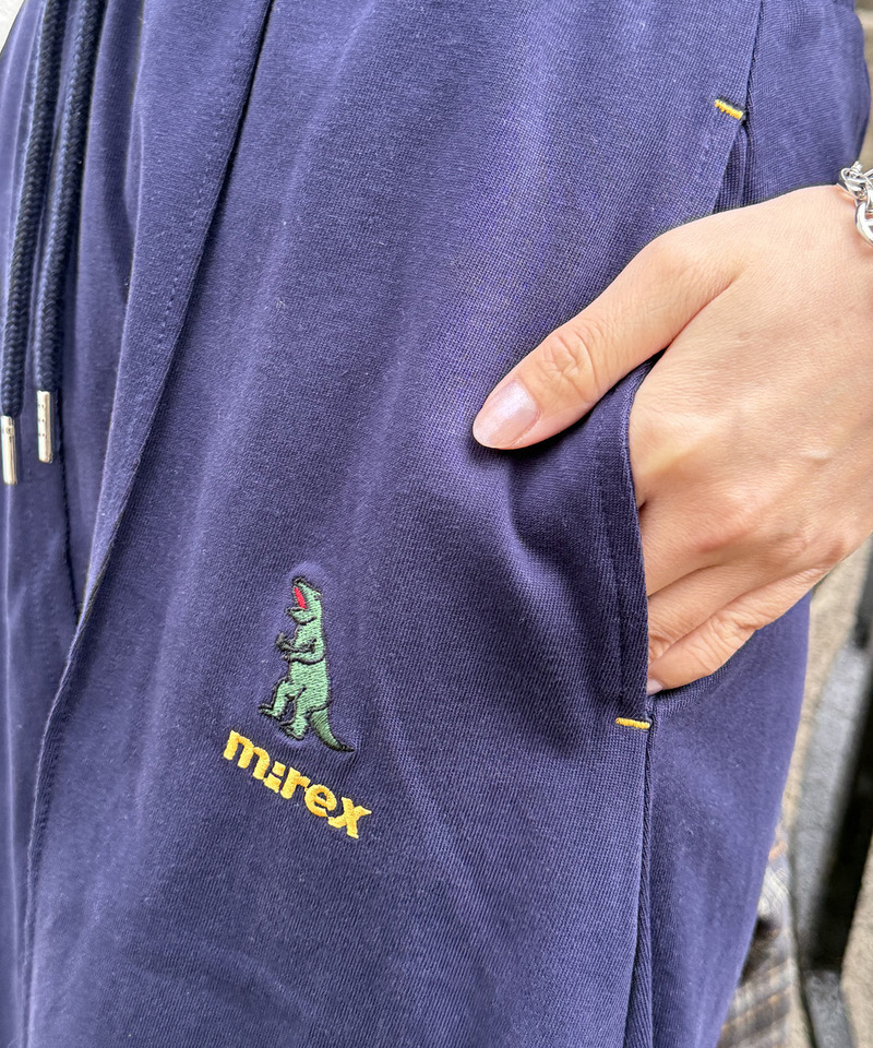 【m:rex】ミニ恐竜刺しゅうスリットAラインスカート 詳細画像 ネイビー 8