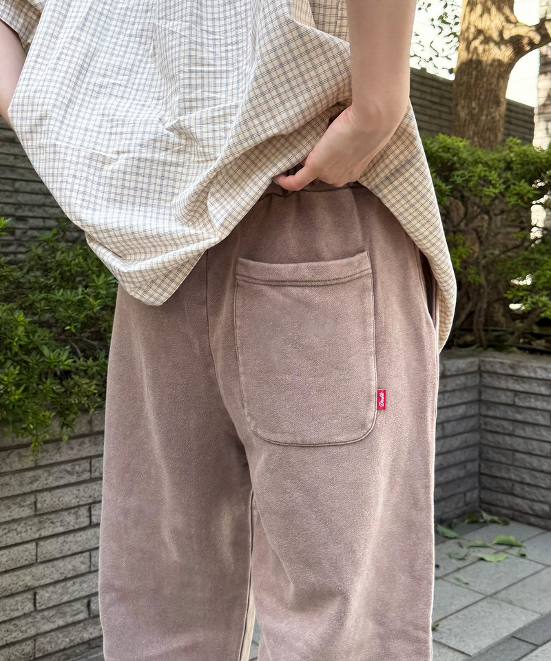 【m:rex】ミニ恐竜刺しゅうスウェットパンツ 詳細画像 ブラウン 6